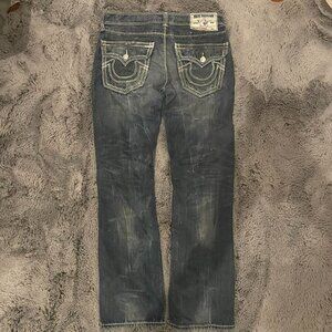 True Religion Women's Navy and Blue Jeans
